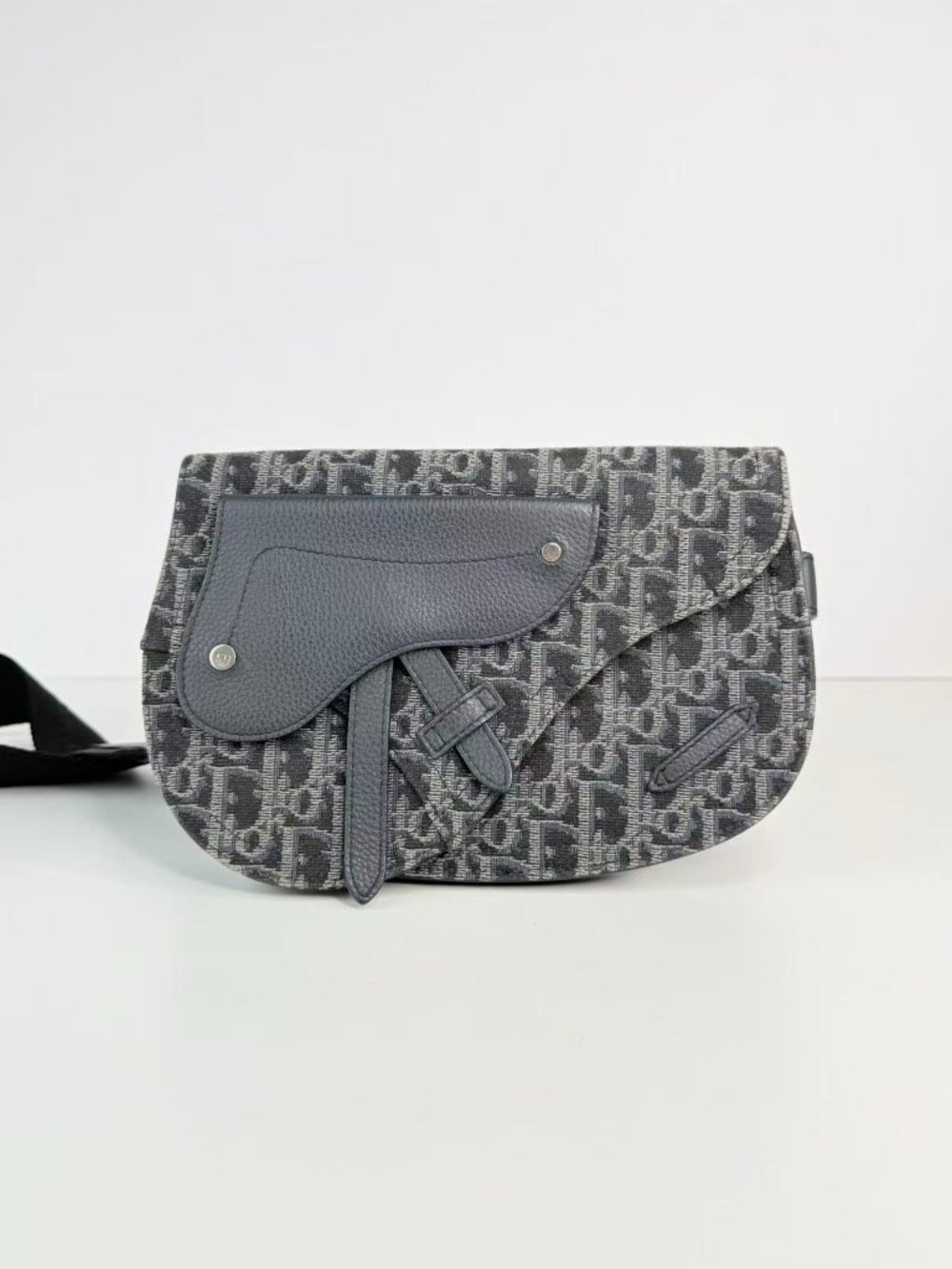 Christian Dior Saddle Oblique Jacquard Canvas Shoulder Crossbody Bag